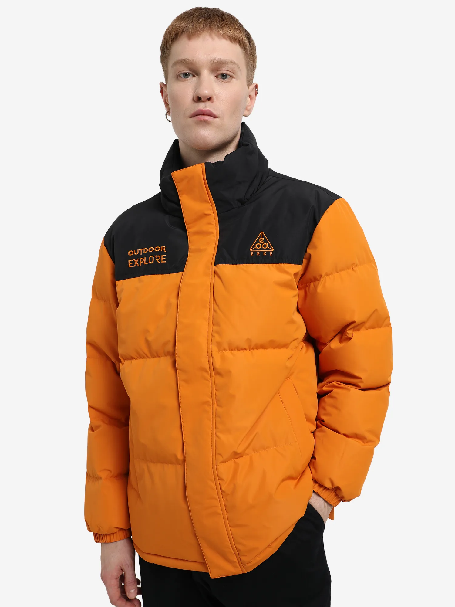 Пуховик мужской Erke, оранжевый, арт. 11223401144e1m-304