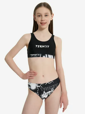 Купальник раздельный для девочек Termit, черный, арт. 19731