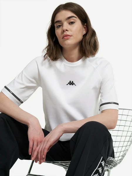 Футболка женская Kappa, белый, арт. 137690kap-00