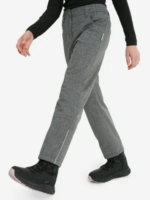 Утепленные брюки для девочек Outventure, серый, арт. 132074