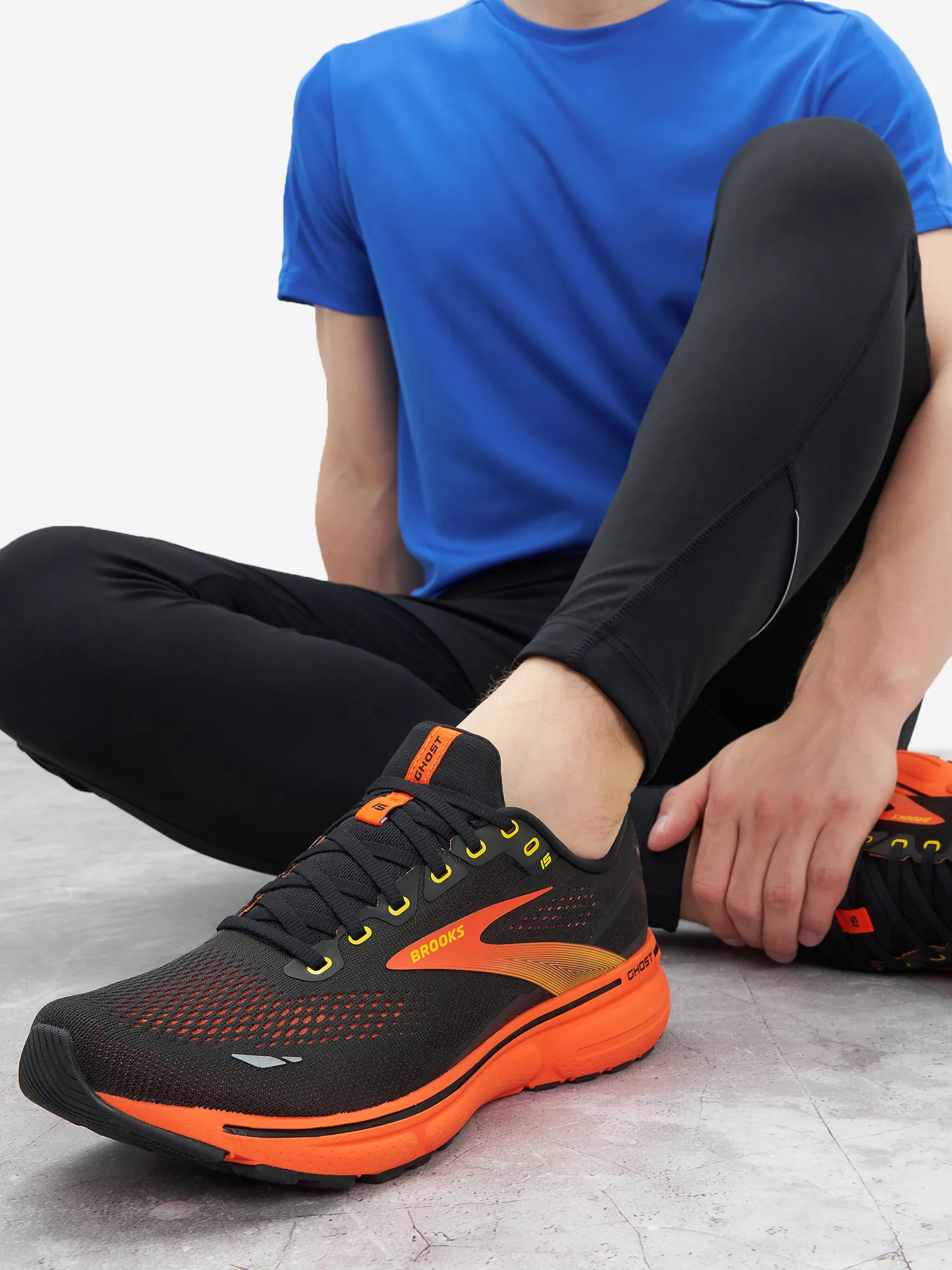 Кроссовки Brooks Ghost 15, черный, арт. 110393b0f-016