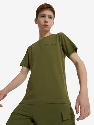Футболка для мальчиков Champion, зеленый, арт. 307125C0K-GS087