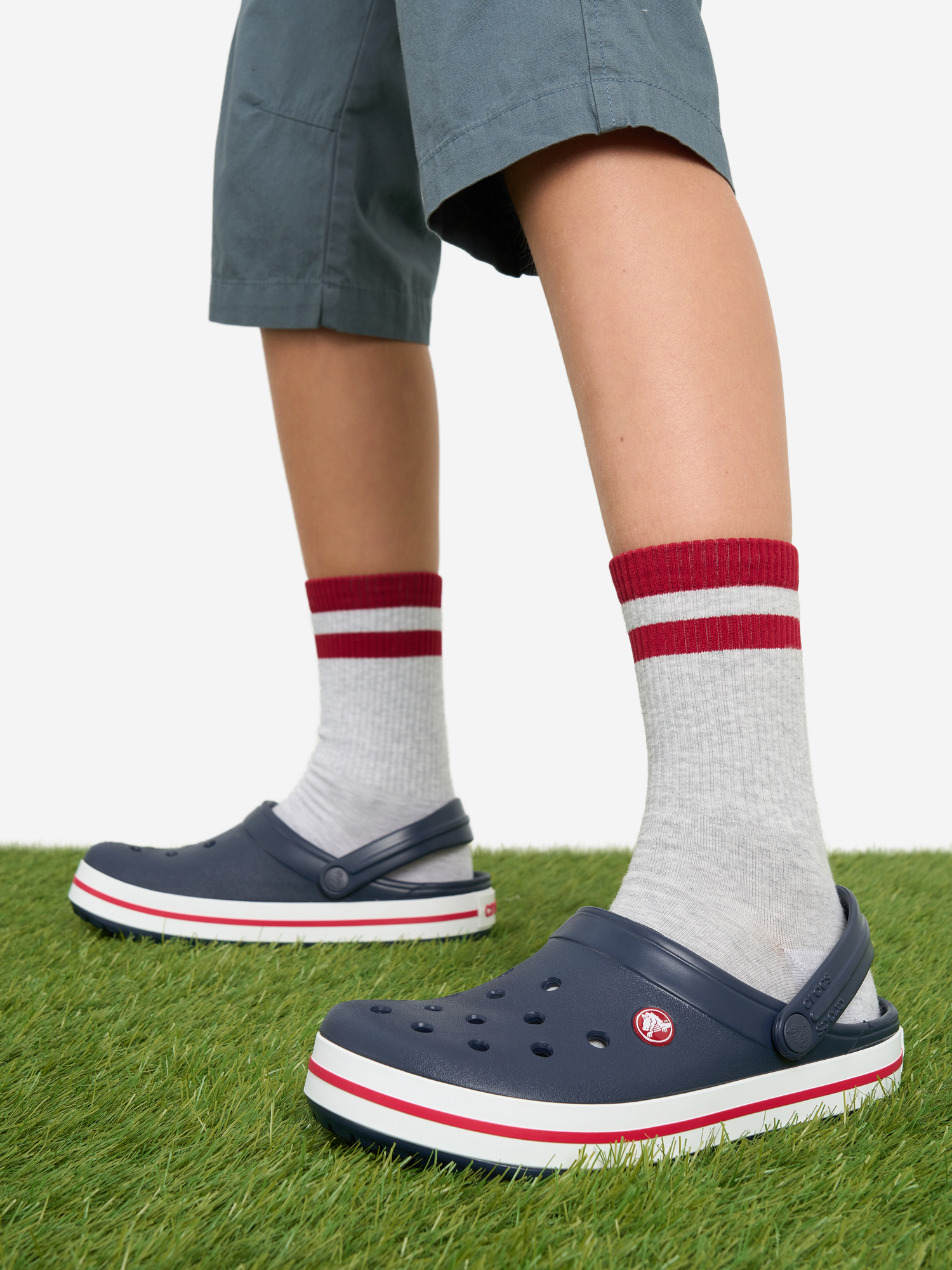 Сабо Crocs Crocband Clog K, синий, арт. 207006c1g-485