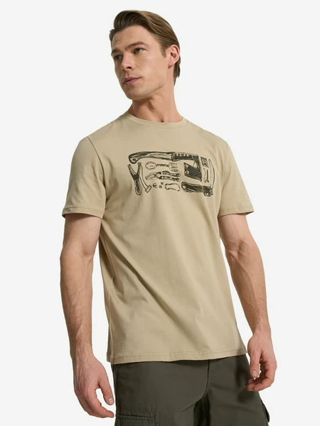 Футболка мужская, бежевый, арт. 134564out-60