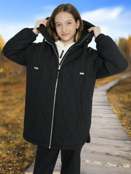 Куртка утепленная для девочек Northland, черный, арт. 136876n16-99
