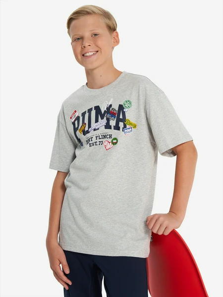 Футболка PUMA Basketball Hoopstellations, серый, арт. 19947