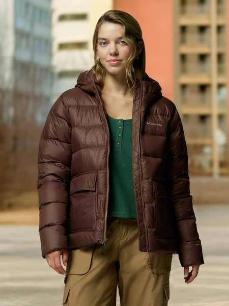 Пуховик женский Columbia Harmony Falls, коричневый, арт. 2085371clb-256