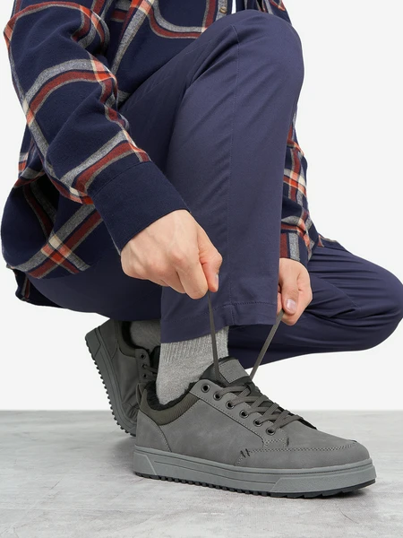 Кеды утепленные мужские GSD, серый, арт. 19998