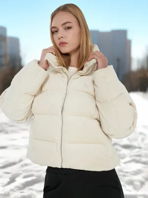 Пуховик женский PUMA Wardrobe Ess Corduroy, бежевый, арт. 632171P0P-87