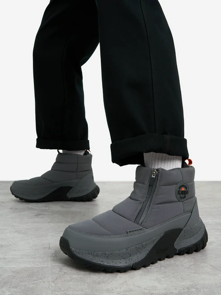 Кроссовки утепленные Kappa Giusto Zip Puffy, серый, арт. 20048