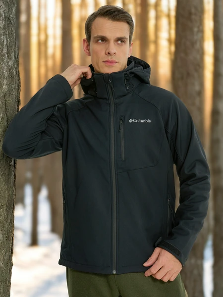 Куртка софтшелл мужская Columbia Cascade Ridge III Softshell, черный, арт. 2090411clb-010