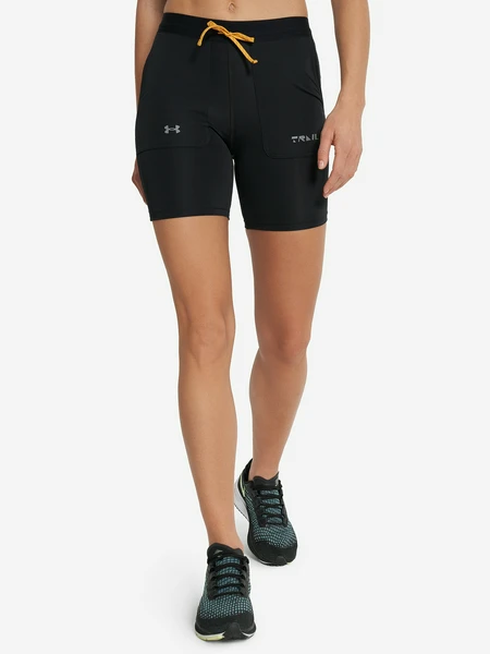 Велосипедки женские Under Armour Trail Run, черный, арт. 1389614u0f-001