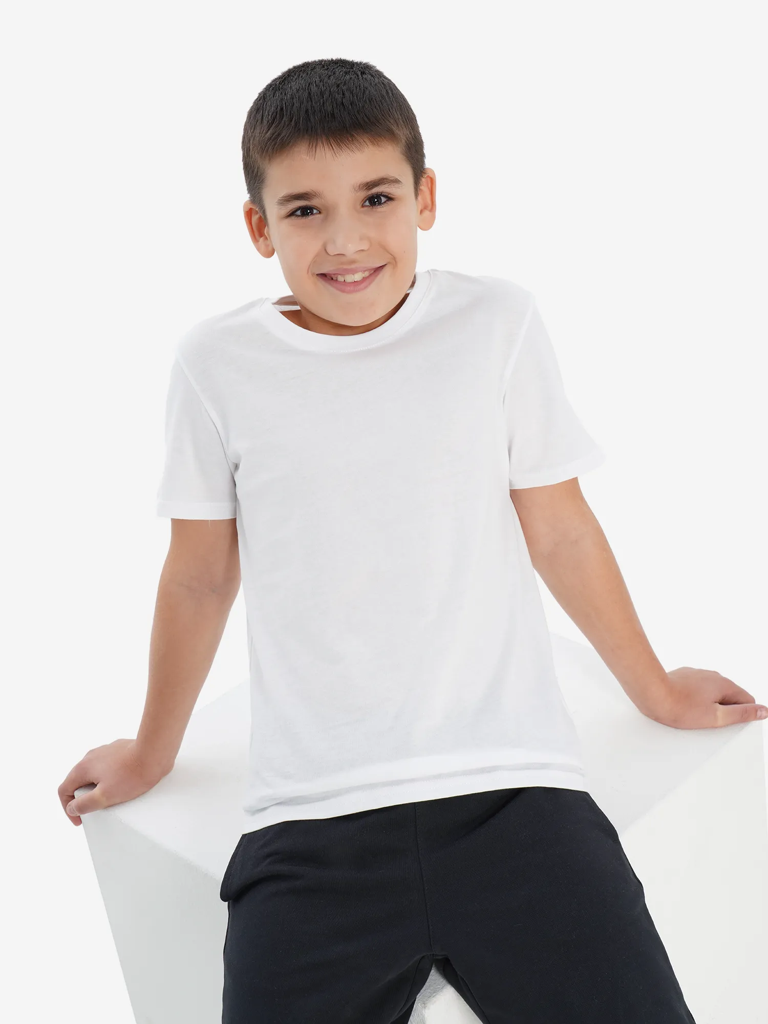 Футболка для мальчиков, белый, арт. 105765g17-00