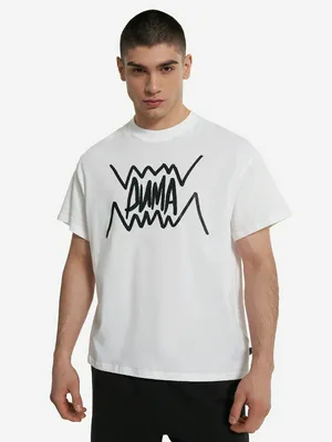 Футболка мужская оверсайз PUMA, белый, арт. 630492P0P-02
