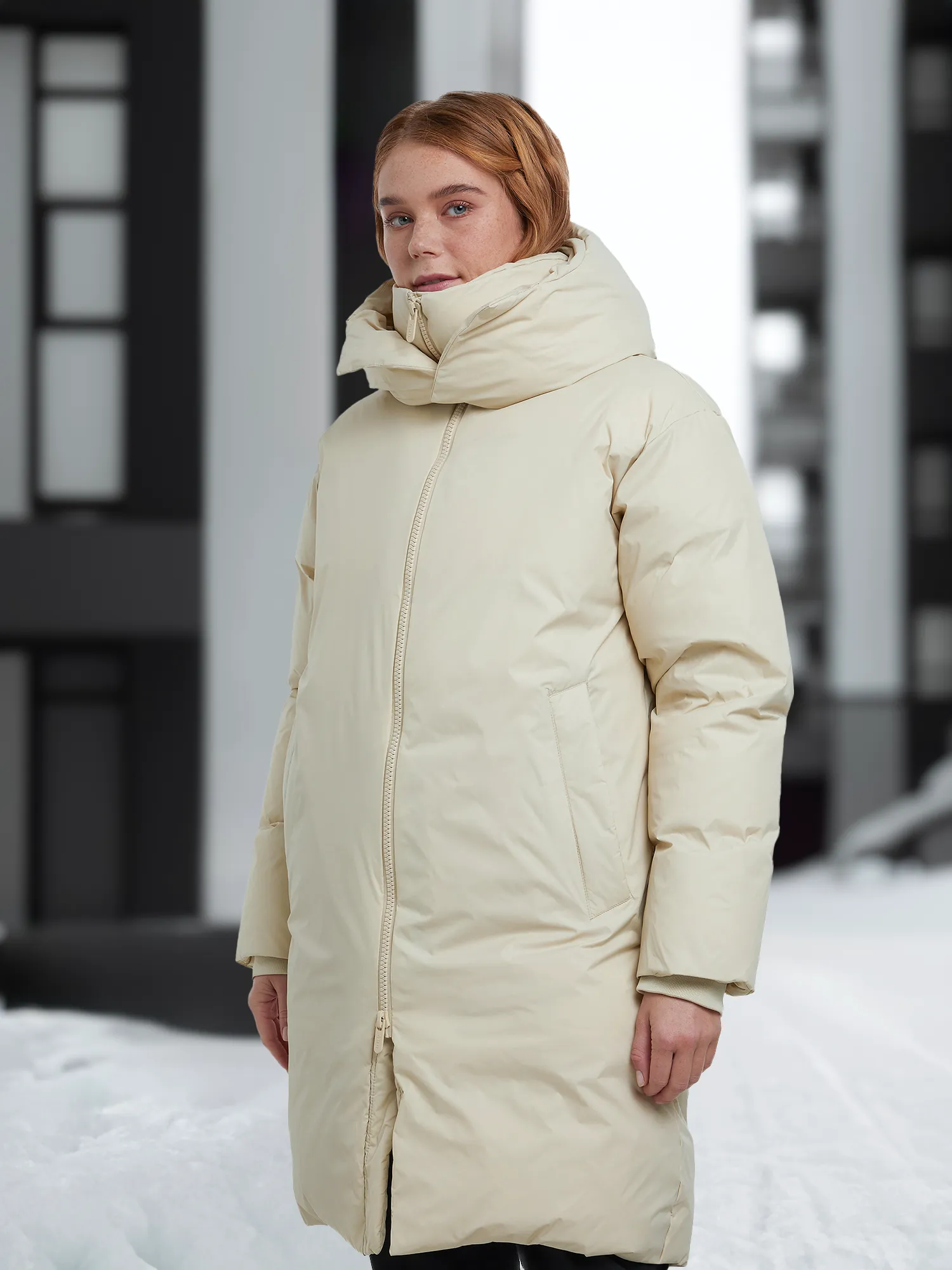 Пуховик женский оверсайз SHU, серый, арт. or-dwn-jckt23ws7j-gy