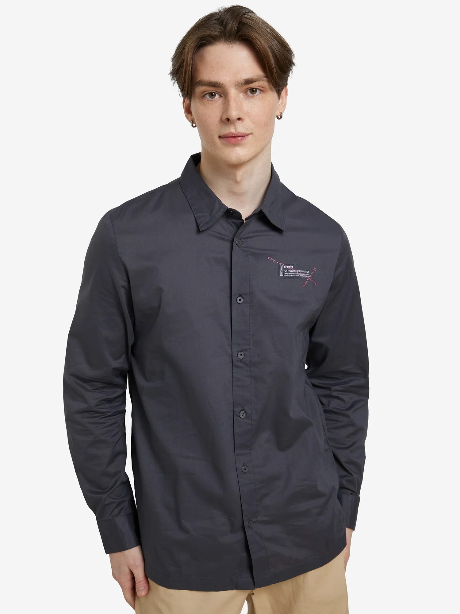 Рубашка мужская Termit, серый, арт. 128283trt-93