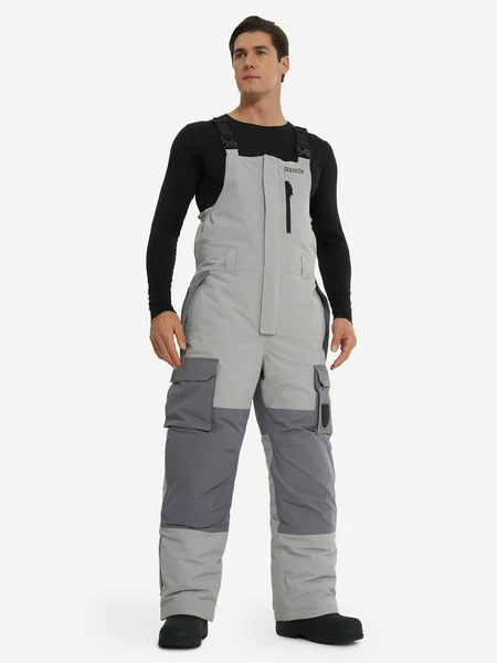 Полукомбинезон утепленный мужской Geotech, серый, арт. 130787g2p-aa