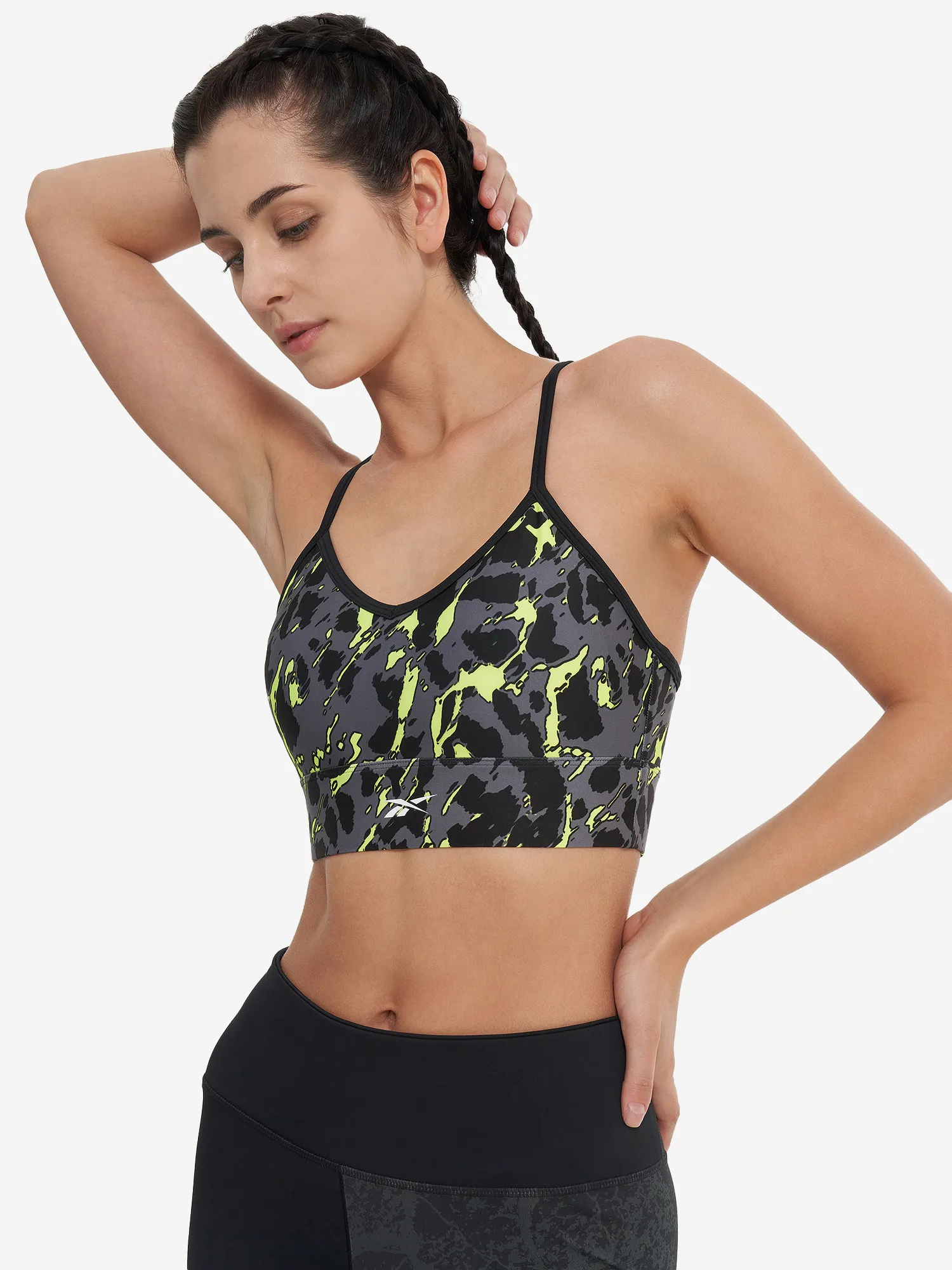 Топ бра спортивный Reebok, черный, арт. 100206296r00-.