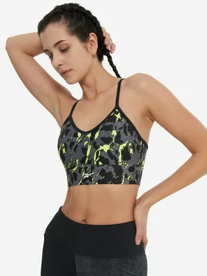 Топ бра спортивный Reebok, черный, арт. 100206296