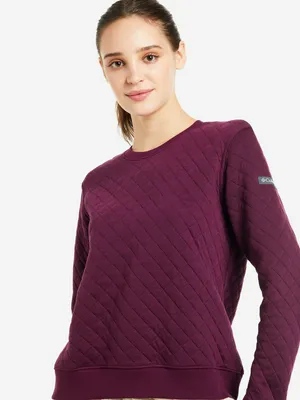 Свитшот женский Columbia Lodge Quilted Crew, фиолетовый, арт. 20278