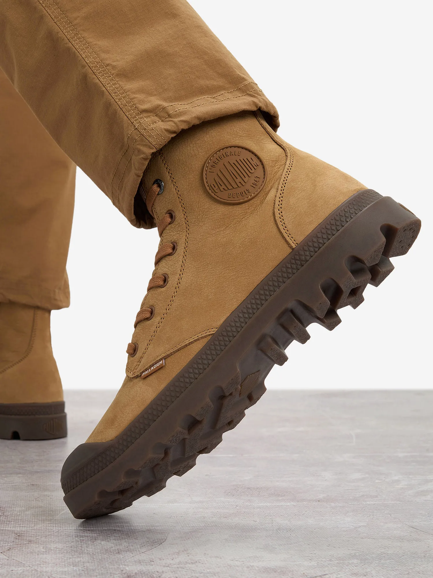 Ботинки утепленные мужские Palladium Pampa Hi Zip, коричневый, арт. 05982p2x-257