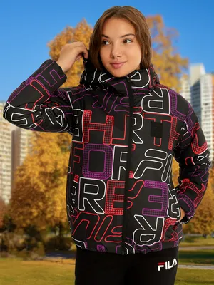 Куртка утепленная для девочек FILA, черный, арт. 131222