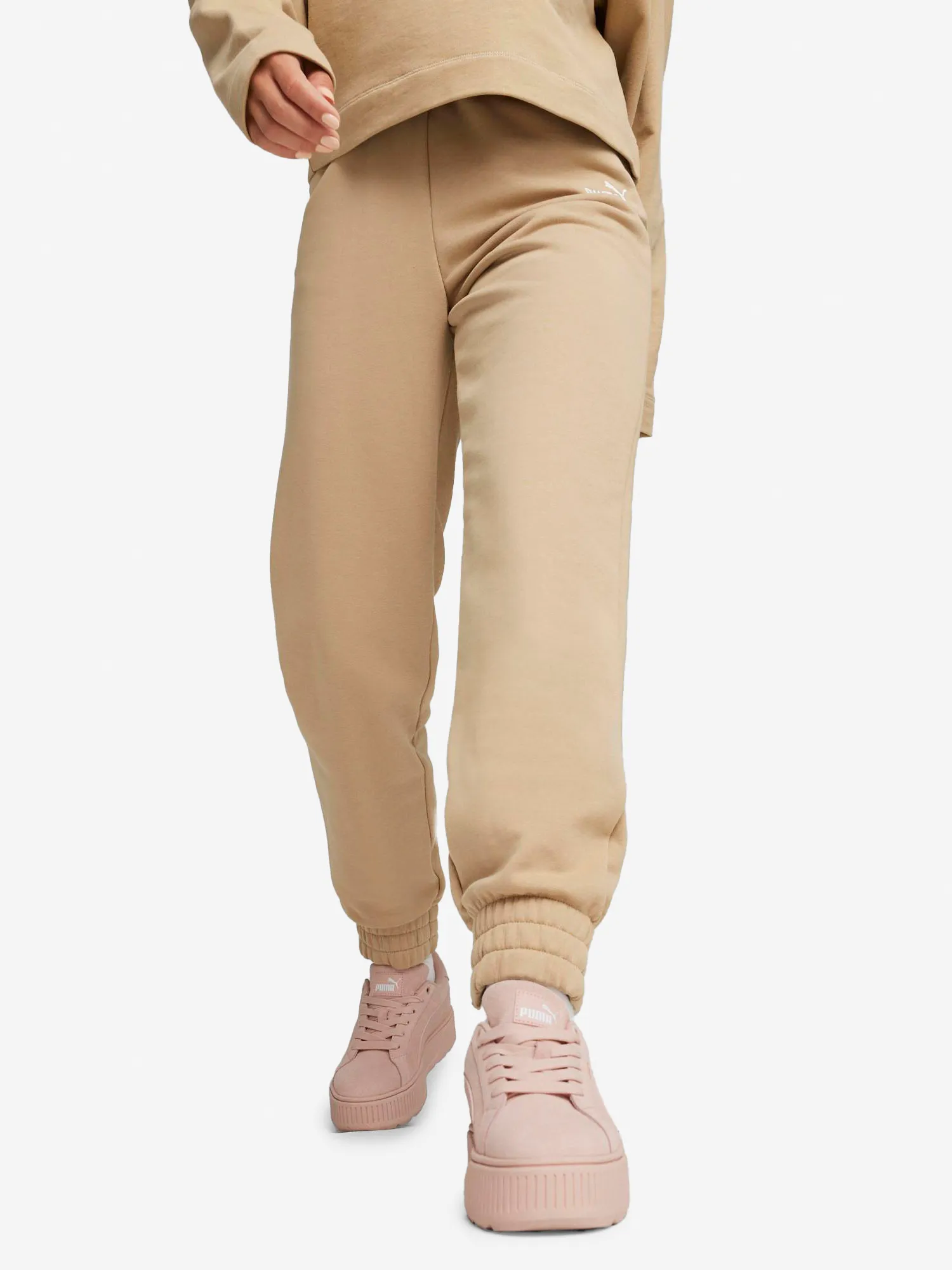 Брюки PUMA Ess+ Embroidery, коричневый, арт. 847093p0p-84