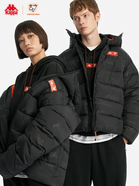 Пуховик Kappa x Virtus.pro, черный, арт. 20523