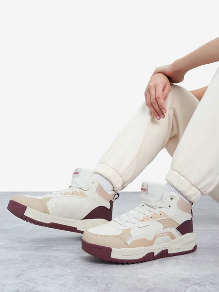 Кеды утепленные женские 361° Warm Sports Life, бежевый, арт. t582516620aw361-1w