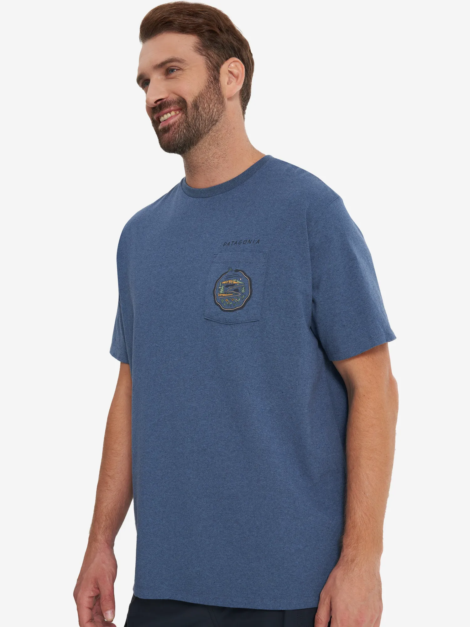 Футболка Patagonia Commontrail, синий, арт. 37772p3a-utb