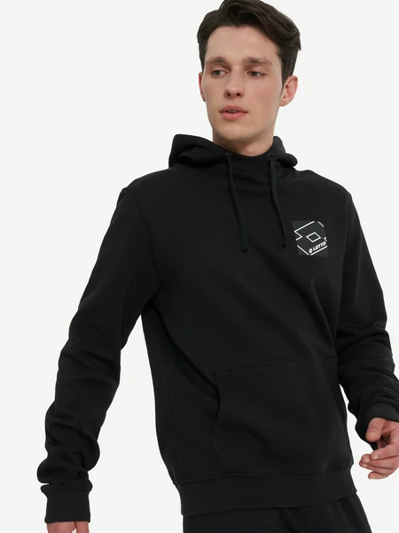 Худи мужское Lotto, черный, арт. lta243m631l0w-01