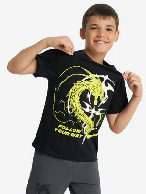 Футболка для мальчиков Demix, черный, арт. 137718DMX-99