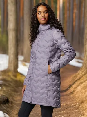 Пуховик Columbia Delta Ridge II Long Down Jacket, розовый, арт. 2088211clb-554