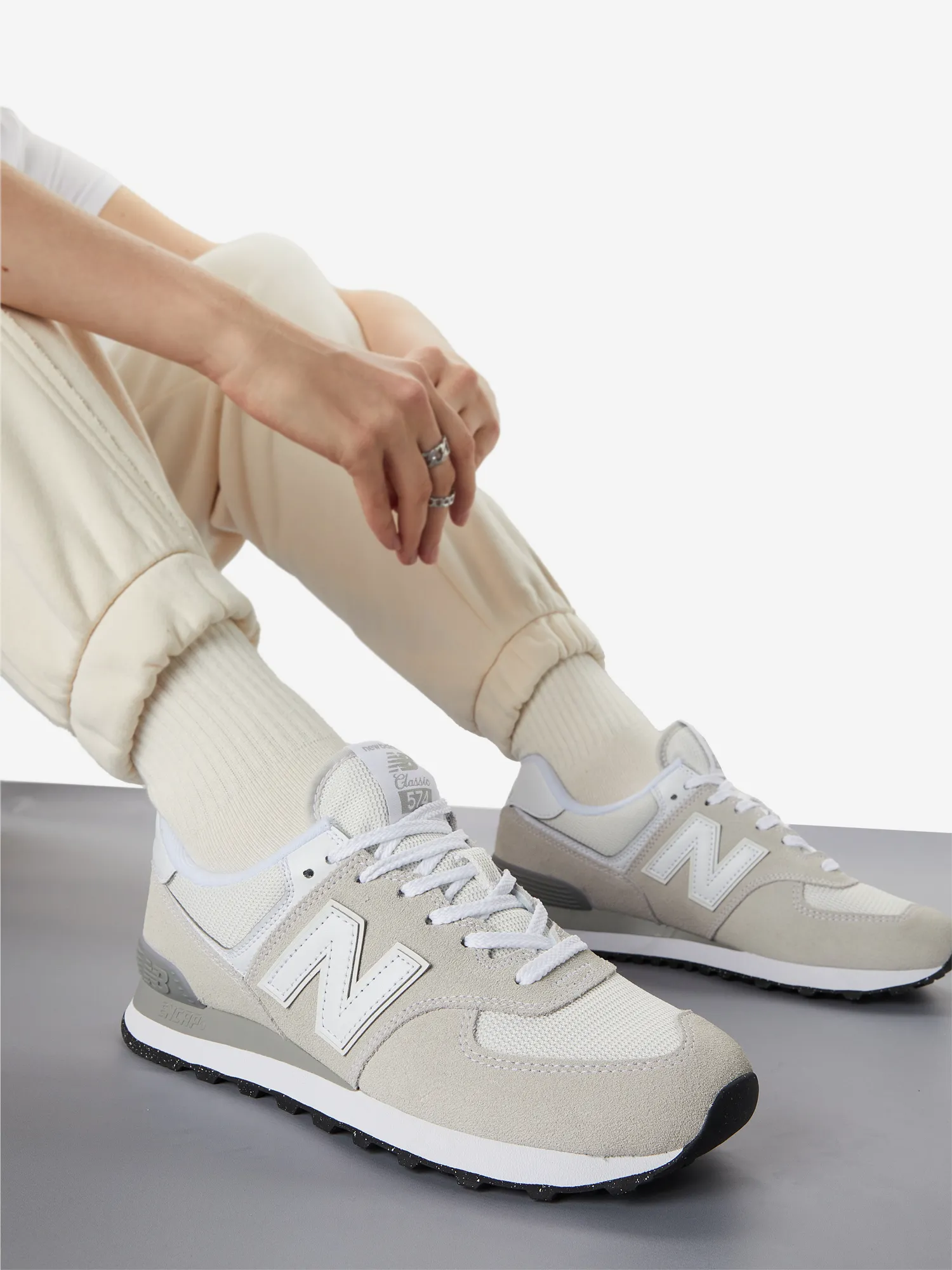 Кроссовки New Balance 574v3, серый, арт. wl574evwn04-.