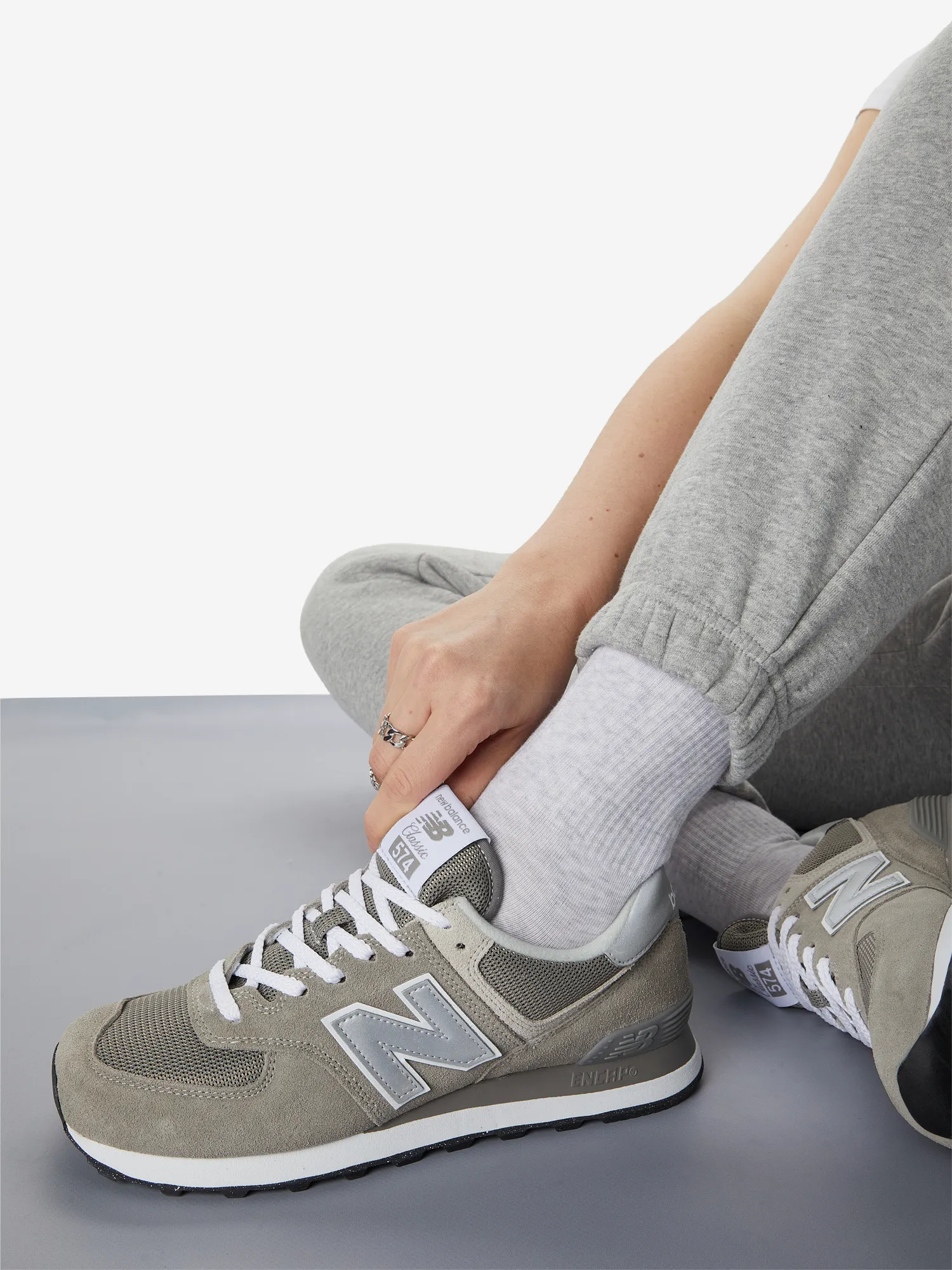 Кроссовки женские New Balance 574 Classic, серый, арт. wl574evgn04-.