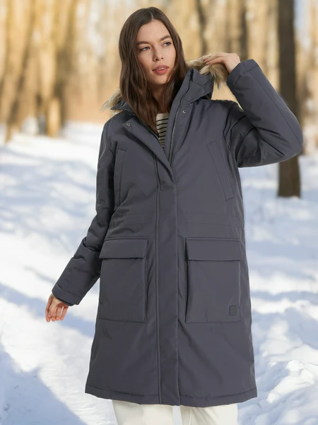 Пуховик женский Outventure, серый, арт. 137774out-93