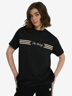 Футболка женская оверсайз FILA, черный, арт. 142663FLA-99