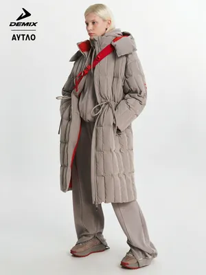 Пуховик женский оверсайз Demix x AYTΛO, бежевый, арт. 139092DMX-T1