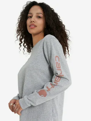 Лонгслив Carhartt Workwear Logo, серый, арт. 103401C2H-034