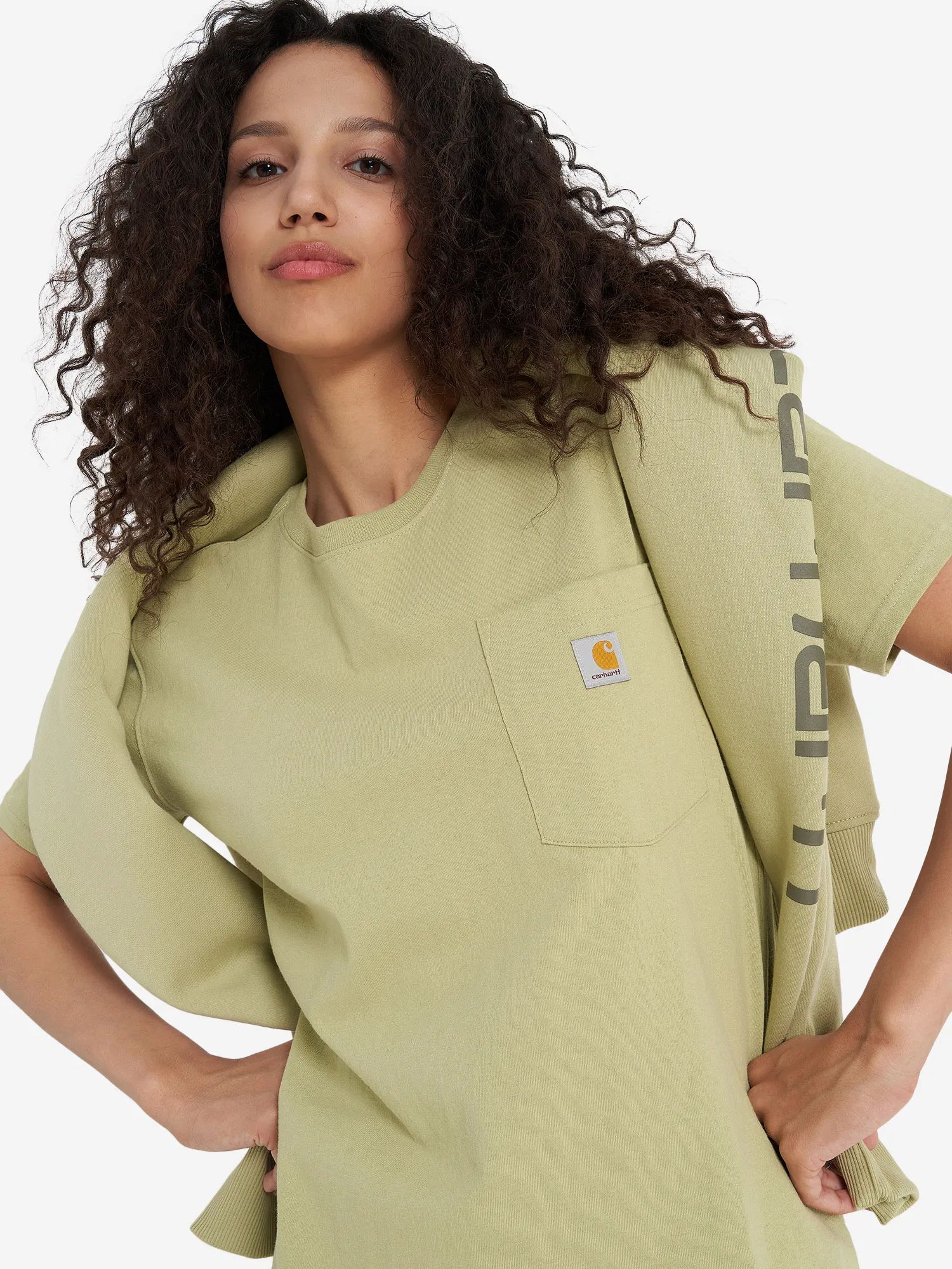 Футболка Carhartt K87 Pocket, зеленый, арт. 103067c2h-b68