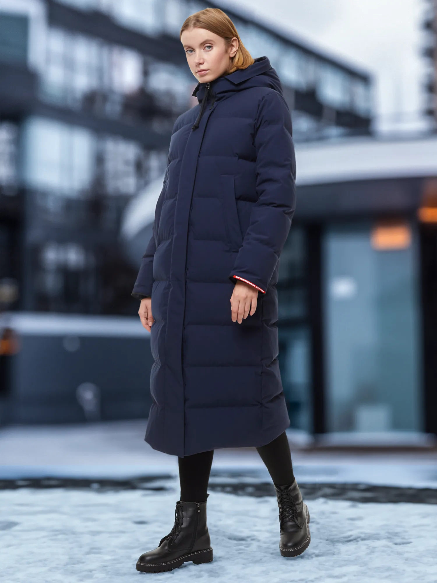 Пальто пуховое женское Bask Eureka, синий, арт. 21211bsk-9309