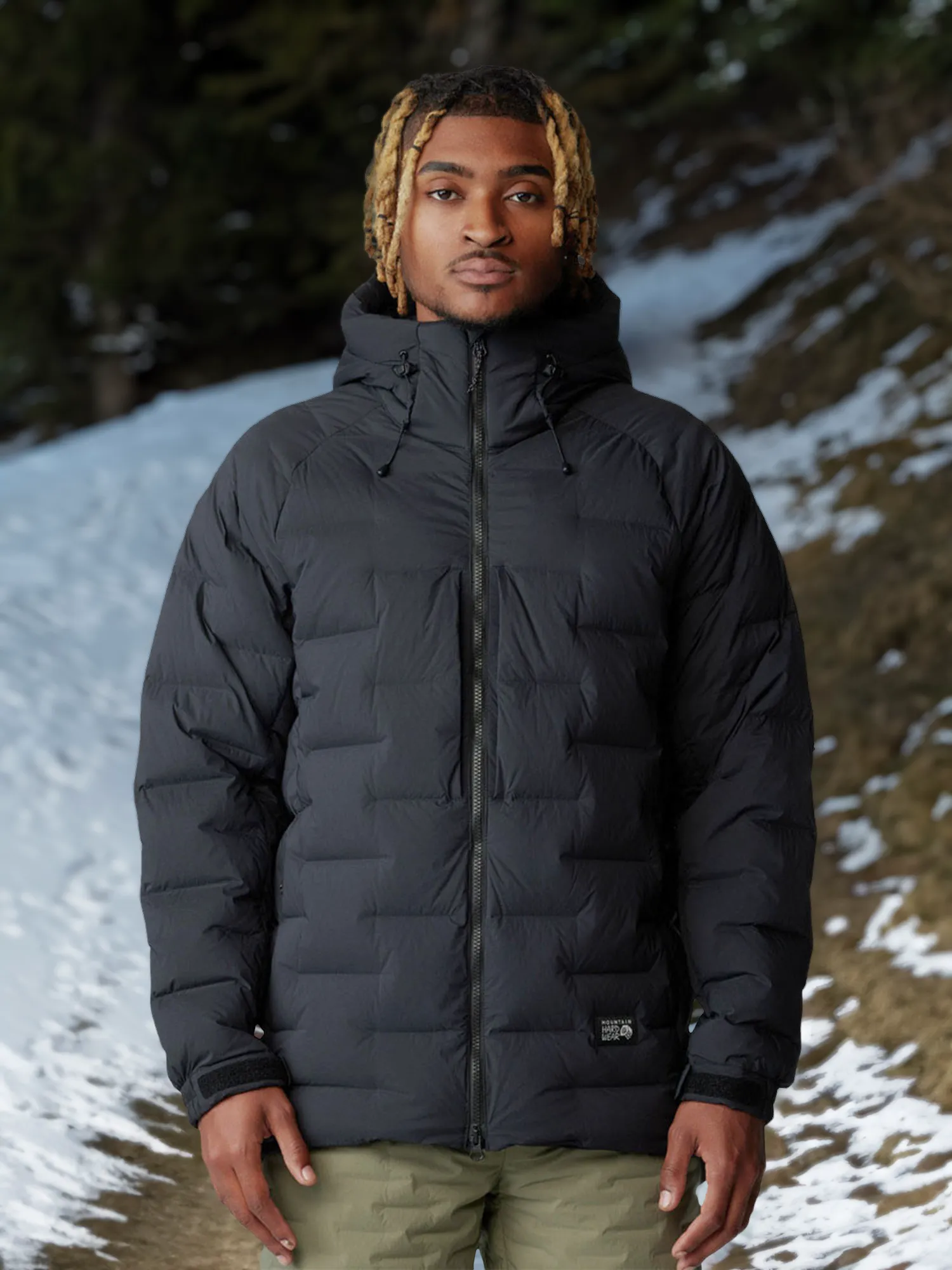 Пуховик мужской Mountain Hardwear Stretchdown, черный, арт. 2077741mhw-010