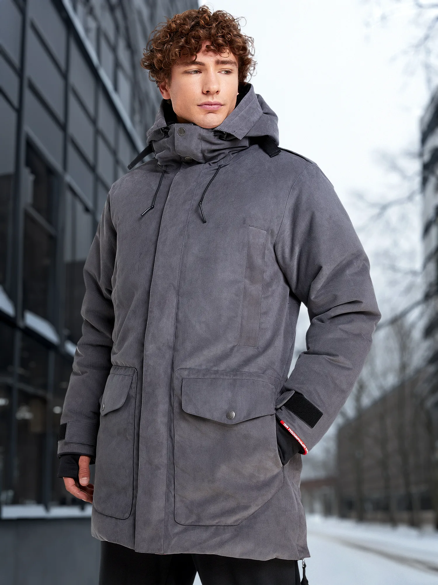 Парка мужская Bask Putorana V4, серый, арт. 21225bsk-9609