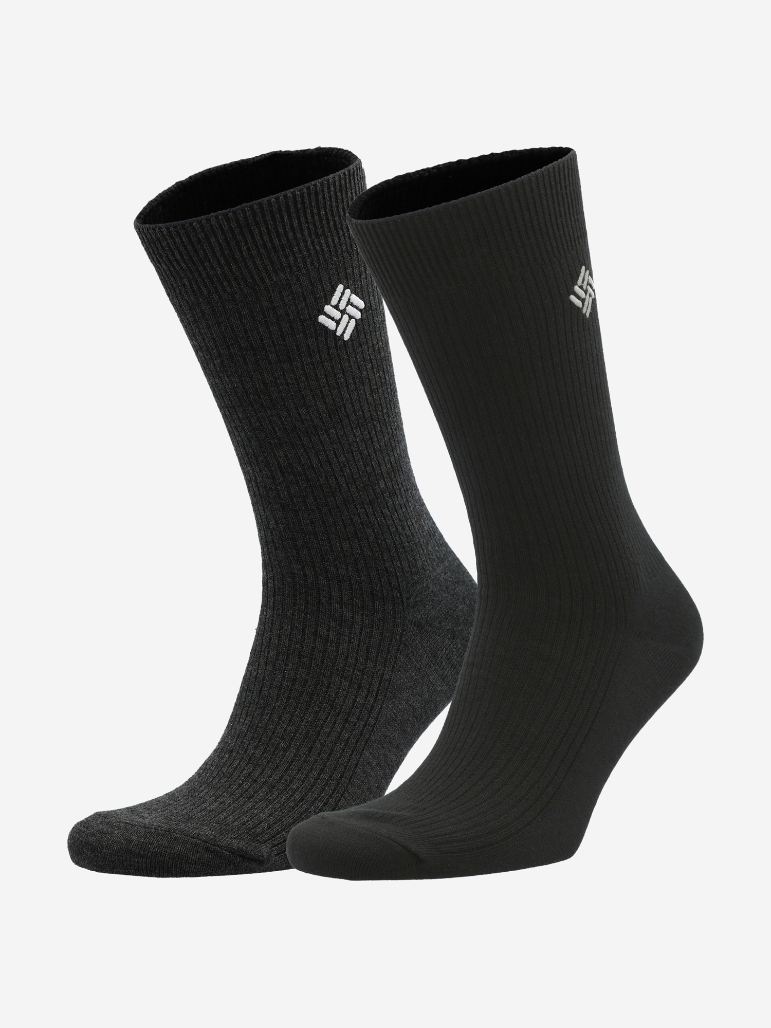 Носки Columbia Ribbed crew DC, 2 пары, черный, арт. s7019481clb-blkgrey