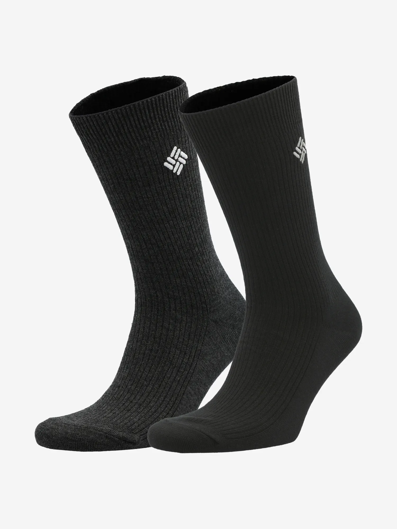 Носки Columbia Ribbed crew DC, 2 пары, черный, арт. 20934