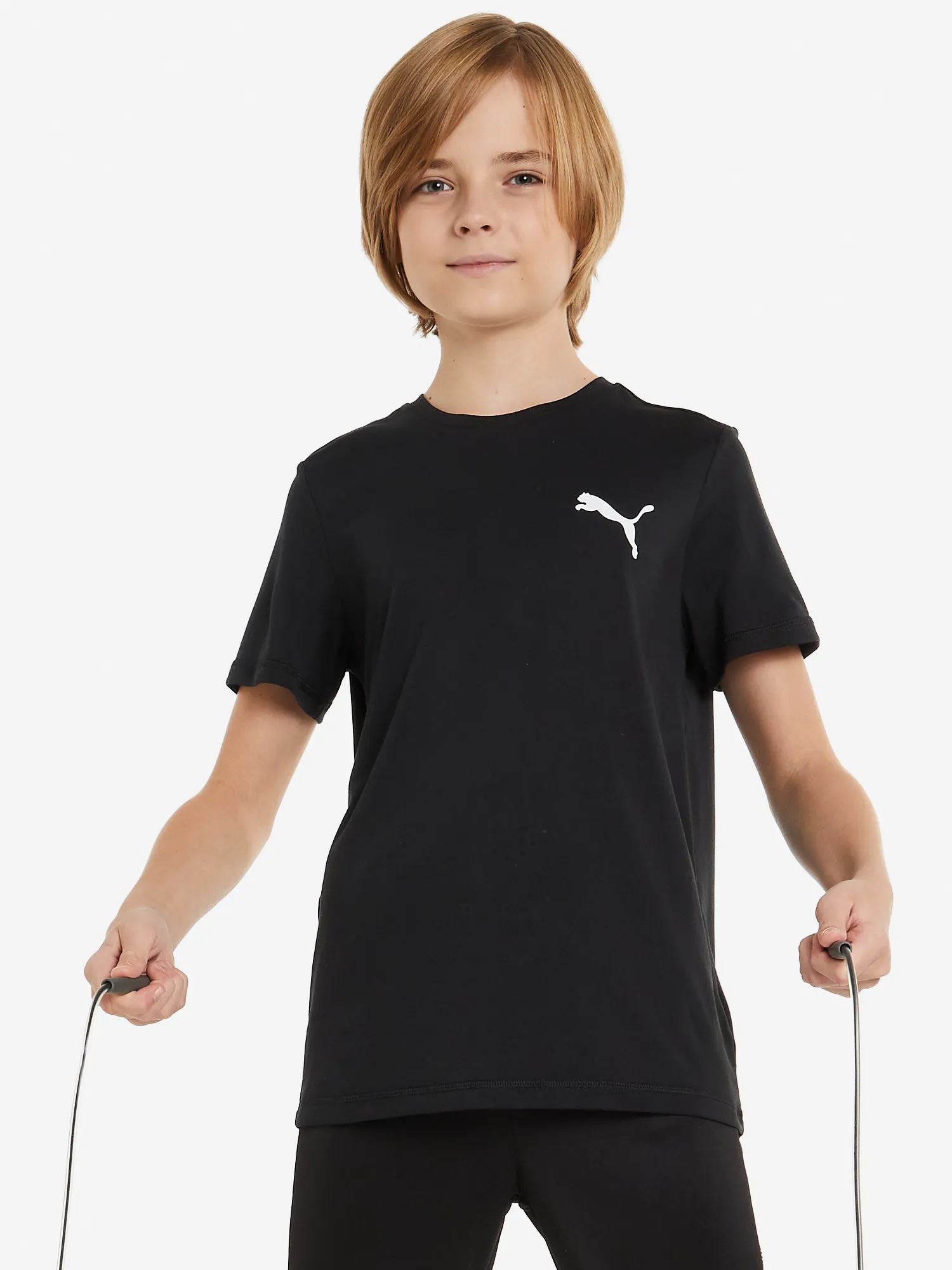 Футболка для мальчиков PUMA Active Small Logo, черный, арт. 586980p0p-01