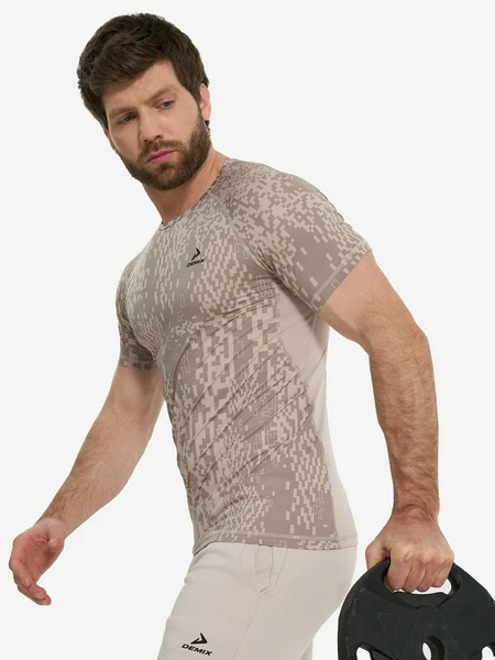 Футболка мужская Demix, бежевый, арт. 132823dmx-c1