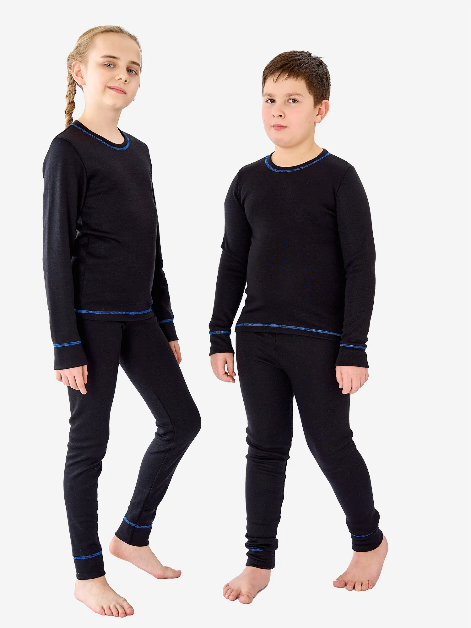 Термокомплект детский Wool&Cotton, черный, арт. arufpw19-001