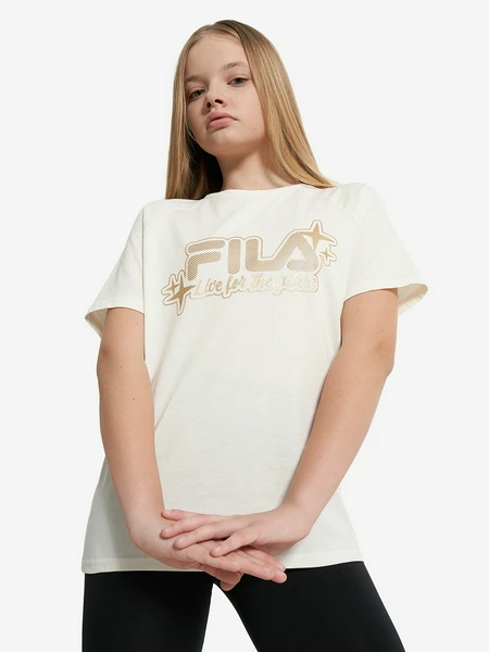 Футболка для девочек FILA, бежевый, арт. 20991