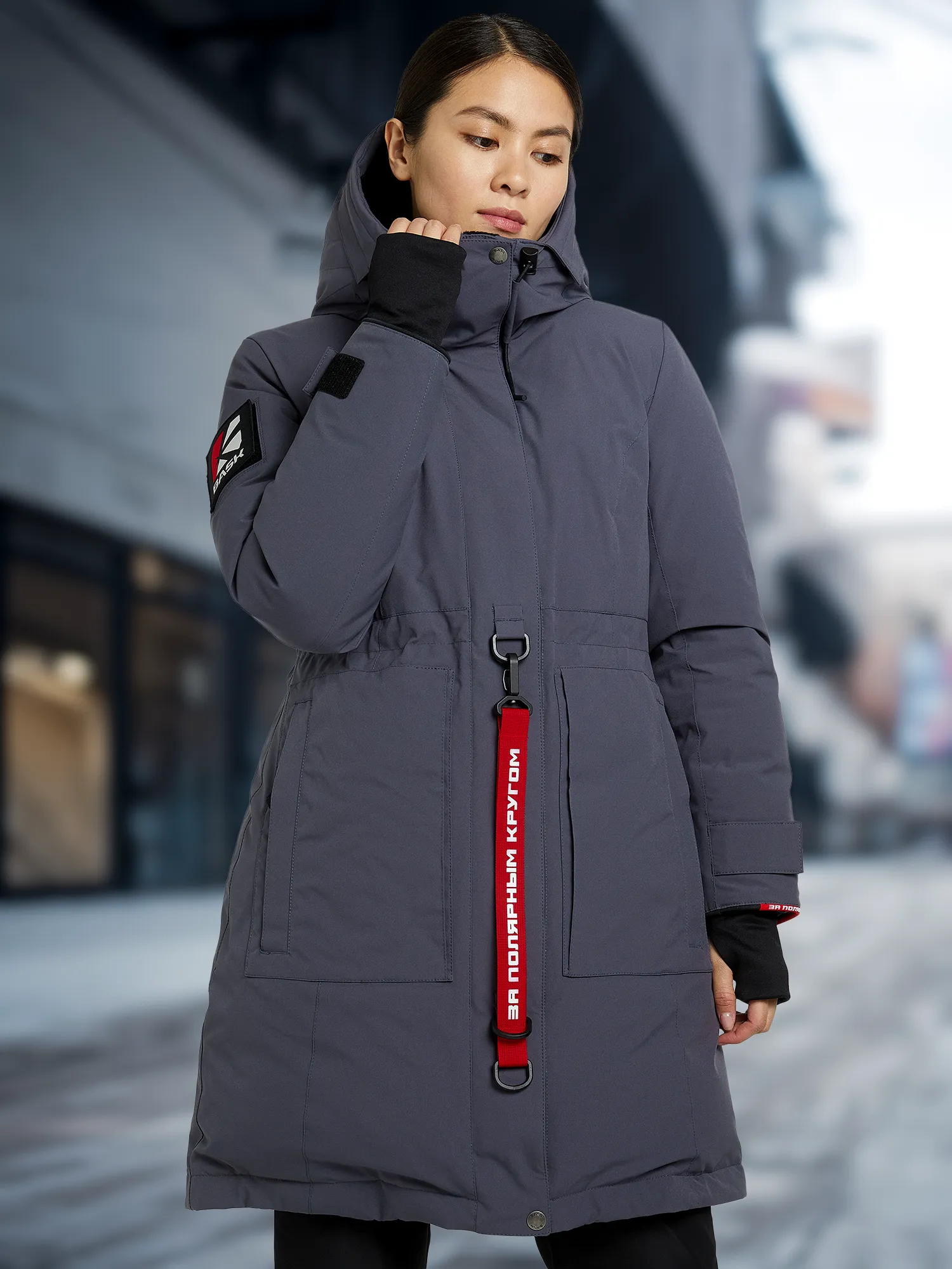 Пуховик Bask Kheta, серый, арт. 19h29bsk-9675